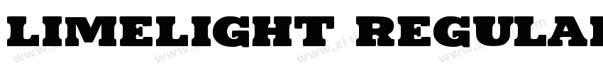 limelight regular字体转换